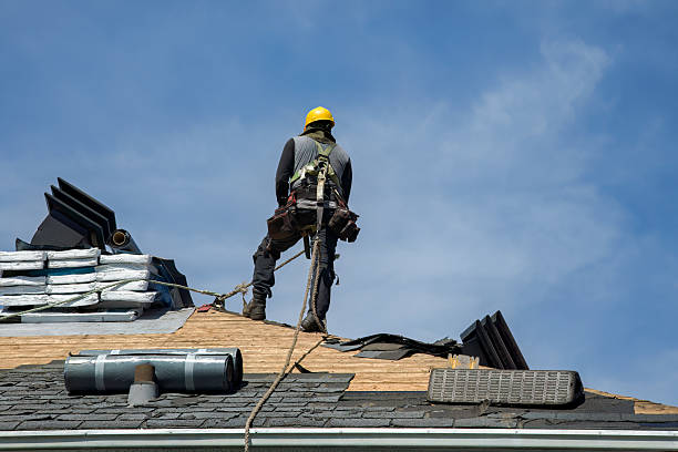 Professional Roofing technician working in Ontario, NY